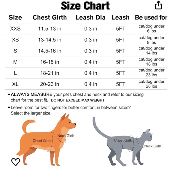 Small puppy/small dog or cat harness & leash set - Picture 8 of 8